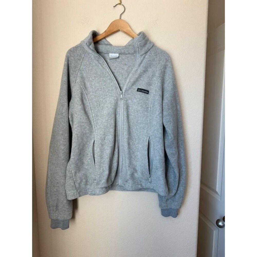 Columbia Benton Springs Full Zip Fleece Jacket Gray Women’s XL